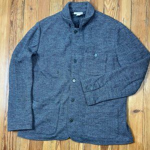 carbon 2 cobalt jacket gray herringbone L large